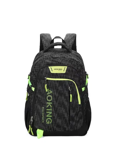 Rucsac cu buzunare multifunctionale - Negru/Galben