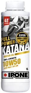 Ulei moto 4T Ipone Full Power Katana 10W50 100% Sintetic ESTER - JASO MA2 - API SM, 4L