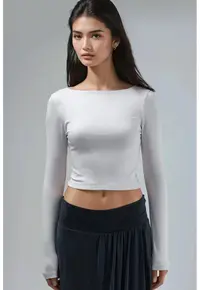 Bluze dama - Slim fit - Gri - Jerseu