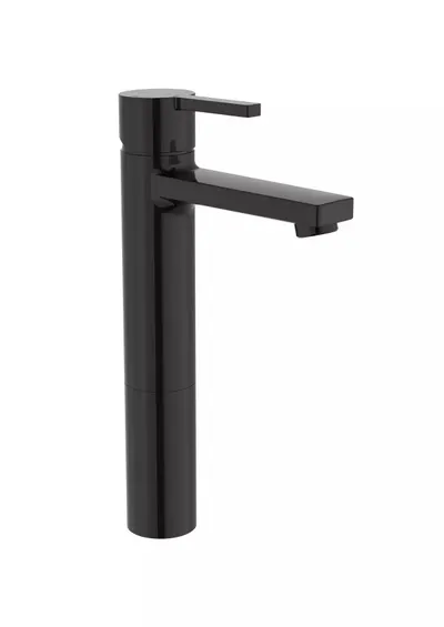 Baterie lavoar Roca Naia A5A3B96CN0, marime XL, 285 mm, pornire rece, lucios, Negru titan