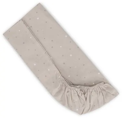 Cearșaf cu elastic pentru coș de cărucior Lorelli - Cer, 90 x 50 cm, bej