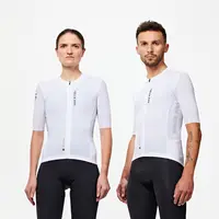 Tricou ciclism pe șosea vară UNISEX - RACER 2 Alb