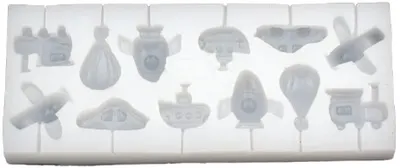 Mold din silicon (formă) Em Art – Acadele în formă de vehicul, 200 x 82 x 19 mm