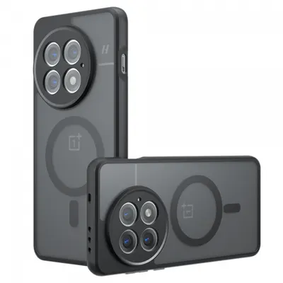 Husa MagSafe pentru OnePlus 13, Techsuit, PureFrost, Neagra Satinata