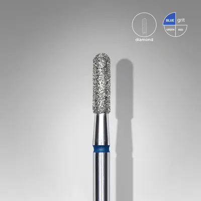 Capat freza diamant Staleks Expert cilindric rotunjit medie 2.3 mm - 435