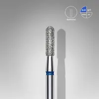 Capat freza diamant Staleks Expert cilindric rotunjit medie 2.3 mm - 435