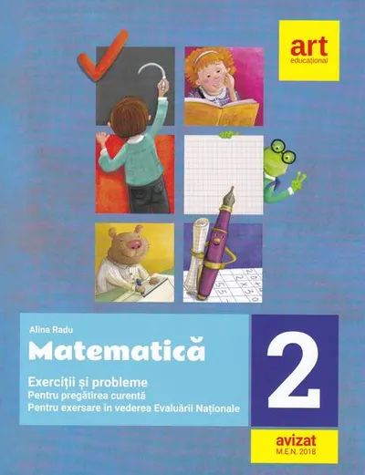 Exerciții și probleme de matematică. Clasa a II-a (+ Portofoliu de evaluare al elevului) - Paperback brosat - Alina Radu