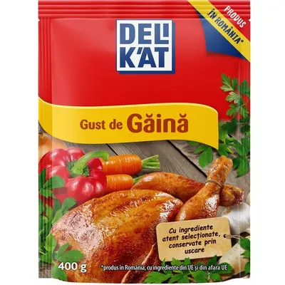 Baza de mancare Delikat, cu Gust de gaina, 400g, NEW Engros