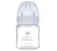 Biberon albastru anticolici cu gat larg PP EasyStart Royal Baby, 120ml, Canpol babies