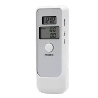 Tester de alcoolemie digital functie de ceas cronometru alb - AT002