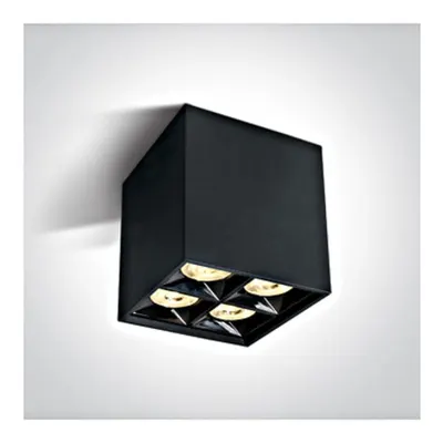 Kiko Square F LED 15W 1200lm 3000K 38° 220-240V IP20 negru