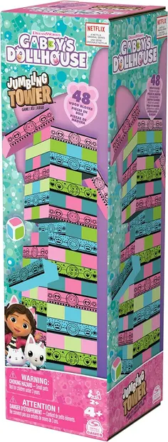 Joc de bord Spin Master: Gabby's Dollhouse Jumbling Tower - Pentru copii
