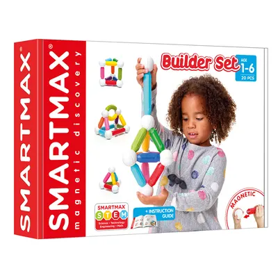 Joc magnetic, Smart Max, Primul meu set de constructor, 20 piese