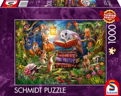 Puzzle Schmidt din 1000 piese - Basme din pădure pentru noapte bună