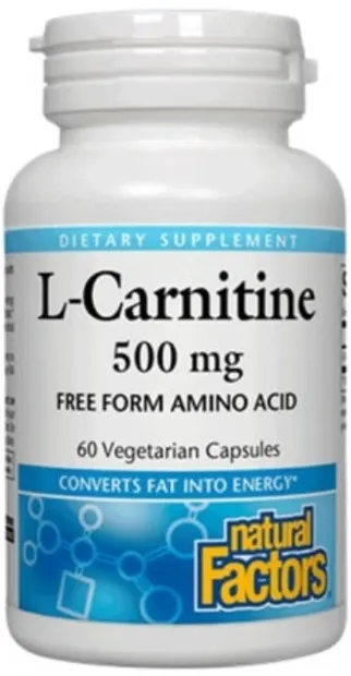 L-Carnitine, 500 mg, 60 capsule, Natural Factors