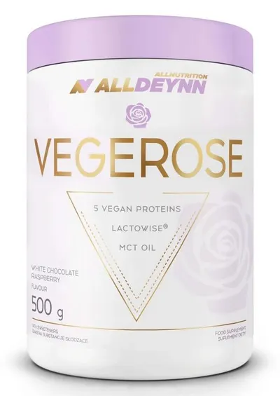 AllDeynn Vegerose, ciocolată albă cu zmeură,500 g, AllNutrition