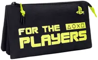 Penar școlar Kstationery PlayStation - For the players, cu 1 fermoar si 3 compartimente