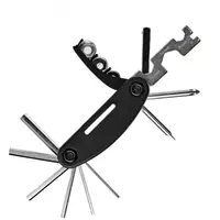 Kit de reparație biciclete multifuncțional, compact Gj1601, negru