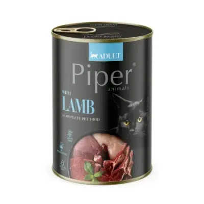 Conserva pentru pisici Piper Adult cu miel 400 gr