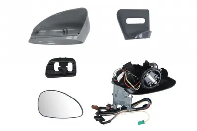 Oglinda dreapta electrica incalzita, albastra, grunduita, pliabila electrica, cu senzor temperatura CITROEN C4 I intre 2004-2009