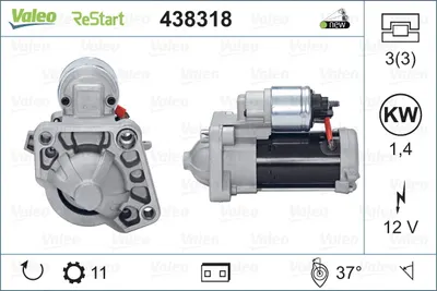 Electromotor (12v, 1,4kw) Potrivit Volvo S60 Ii, S60 Iii, S80 Ii, S90 Ii, V40, V60 I, V60 Ii, V70 Iii, V90 Ii, Xc40, Xc60 I, Xc60 Ii, Xc90 Ii 1.5-2.5 10.12