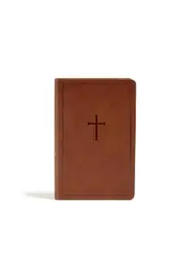 CSB Personal Size Bible, Brown Leathertouch