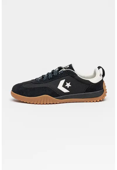 Pantofi sport Run Star cu insertii de piele intoarsa - Negru