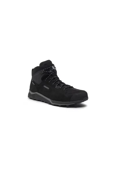 Bocanci trekking barbati 301063629 - Piele naturala - Negru - Negru