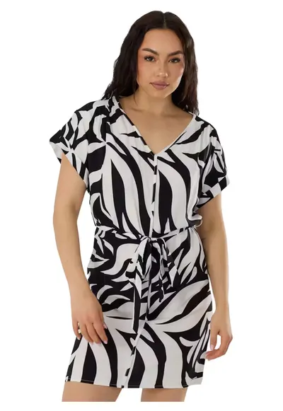 Rochie Palmetta Dress - Multicolor - Negru