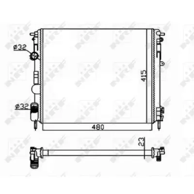 Radiator, racire motor NRF 58148