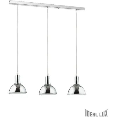 Lustra Benny, 3 becuri, dulie E27, L:700 mm, H:300/1220 mm, Crom