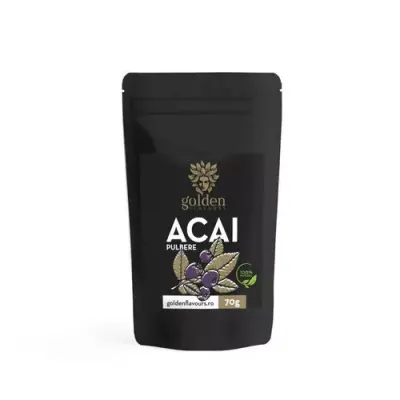 Acai Pulbere 100% Naturală, 70g | Golden Flavours