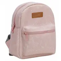 Rucsac pentru copii, FreeON, Small animals, Cu doua compartimente, Cu bretele reglabile, Deminsiune 21 x 9 x 27 cm, Dusty Pink
