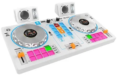 Controler DJ pentru copii 14 în 1 iDance - cu boxe, alb