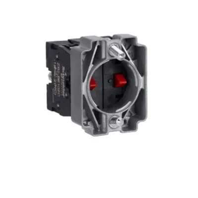 Contact cu corp de buton si elemente de fixare, Easy Harmony XB2, metal, terminale cu surub, 2NC