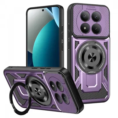 Husa pentru Xiaomi Redmi Note 15 Pro 4G, Techsuit, RuggedCam, Mov