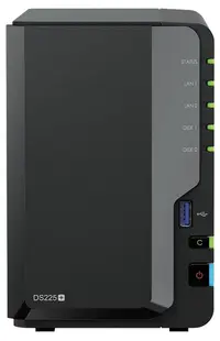 Dispozitiv NAS Synology - DiskStation, DS225+, 2-bay, 2.5GbE, negru