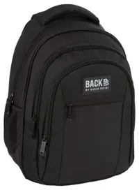 Ghiozdan școlar BackUp 8 O - Black, cu 3 compartimente