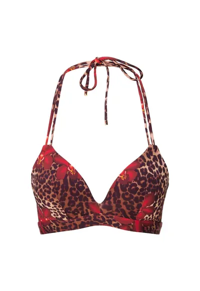 Sutien de baie cu model animal print - Multicolor