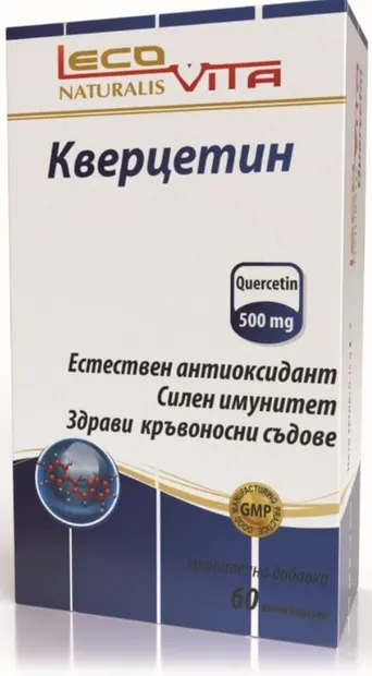 Quercetină, 500 mg, 60 capsule, LecoVita