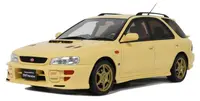 Model colecționar OTTOMobile Contemporary: Automobile - Subaru Impreza WRX STI Version VI Sport Wagon Galben Cashmere 1999
