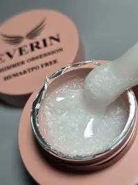 Shimmer Obsession Gel Everin 50gr- Milky White cu Sclipici 06 - SO-06-50