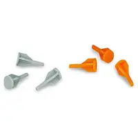 Lockout caps; for covering unused clamping units; orange