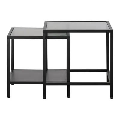 Măsuțe auxiliare 2 buc. din sticlă 50x50 cm Bronco – Unique Furniture