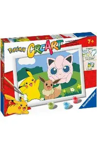 Pictura pe numere pentru copii. Personaje Pokemon