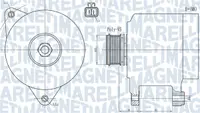 Alternator (14v, 120a) Potrivit Hyundai Elantra Iv, I20 I, I30, Matrix; Kia Carens Iii, Cee D, Cerato I, Pro Cee D, Rio Ii, Soul I, Venga 1.1d-1.6d 12.04-