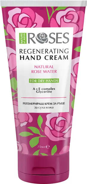 Nature of Agiva Roses Cremă regeneratoare pentru mâini, 75 ml