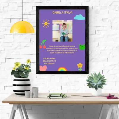 Rama foto personalizata Doamna Educatoare