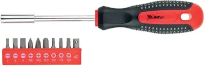 Set de șurubelnițe și biți MTX - Fusion, 11 piese, oțel CrV