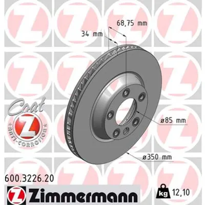 Disc frana ZIMMERMANN 600.3226.20